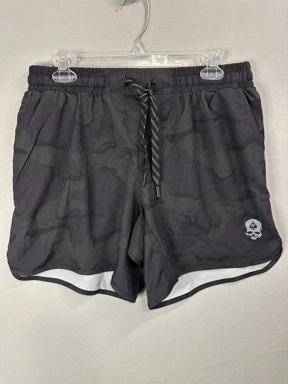 Zero Foxtrot Men's Athletic Running Shorts - Black Camo
